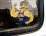 Muscleman Decal on Truck
