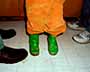 Orange Pants & Green Boots