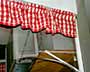 Checkered Ruffle Curtain